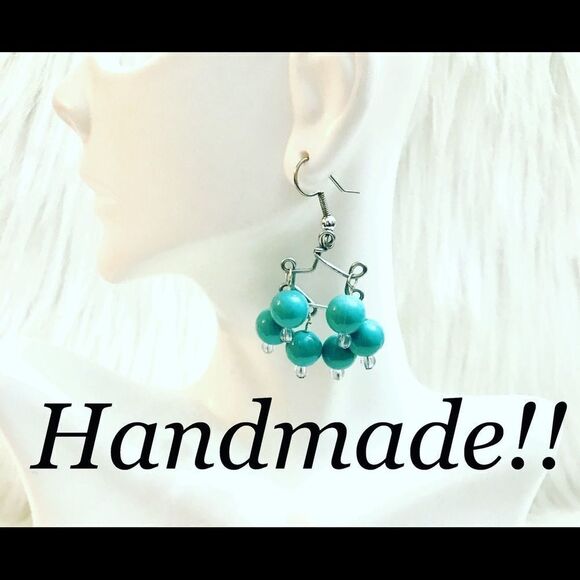 Jewelry - Turquoise Beaded Earrings 